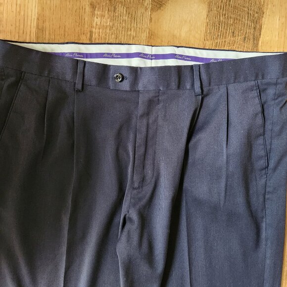Alan Flusser Men's Pleated Front Pants 38Wx34L - Picture 2 of 10